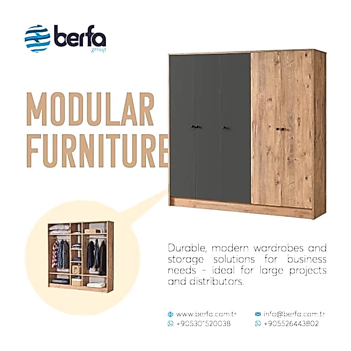 Berfa Group Turkey Launches Innovative New Line of Modular Furniture Designs