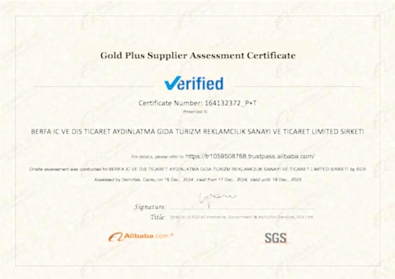 Berfa Group Turkey Maintains High Standards with SGS Certification Renewal