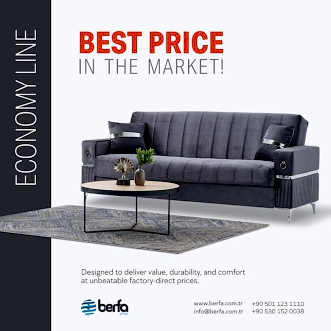 Best Sofa Brand : Berfa Group Turkey - Luxury and Economy Line Sofas | Global Furniture Exporters